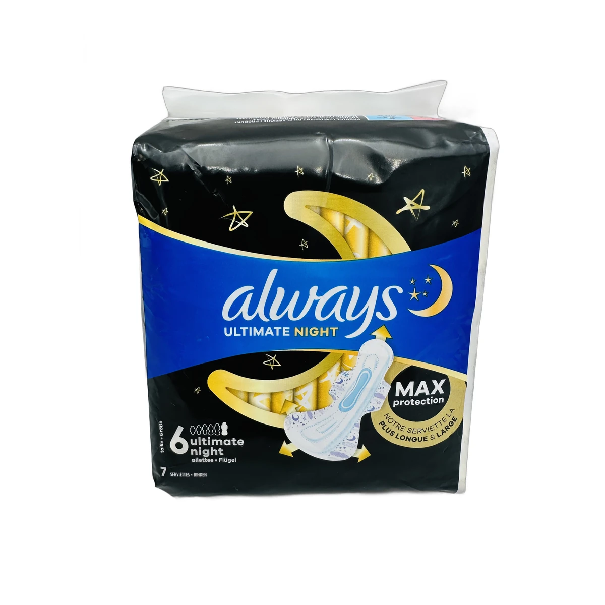 Always sanitary pads 7 pcs Ultimate Night Max size 6