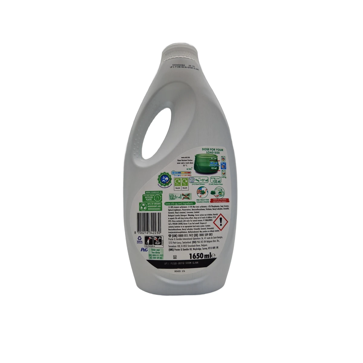 Ariel liquid detergent 50 sc 1,65 l Cold&Short - Slika 2