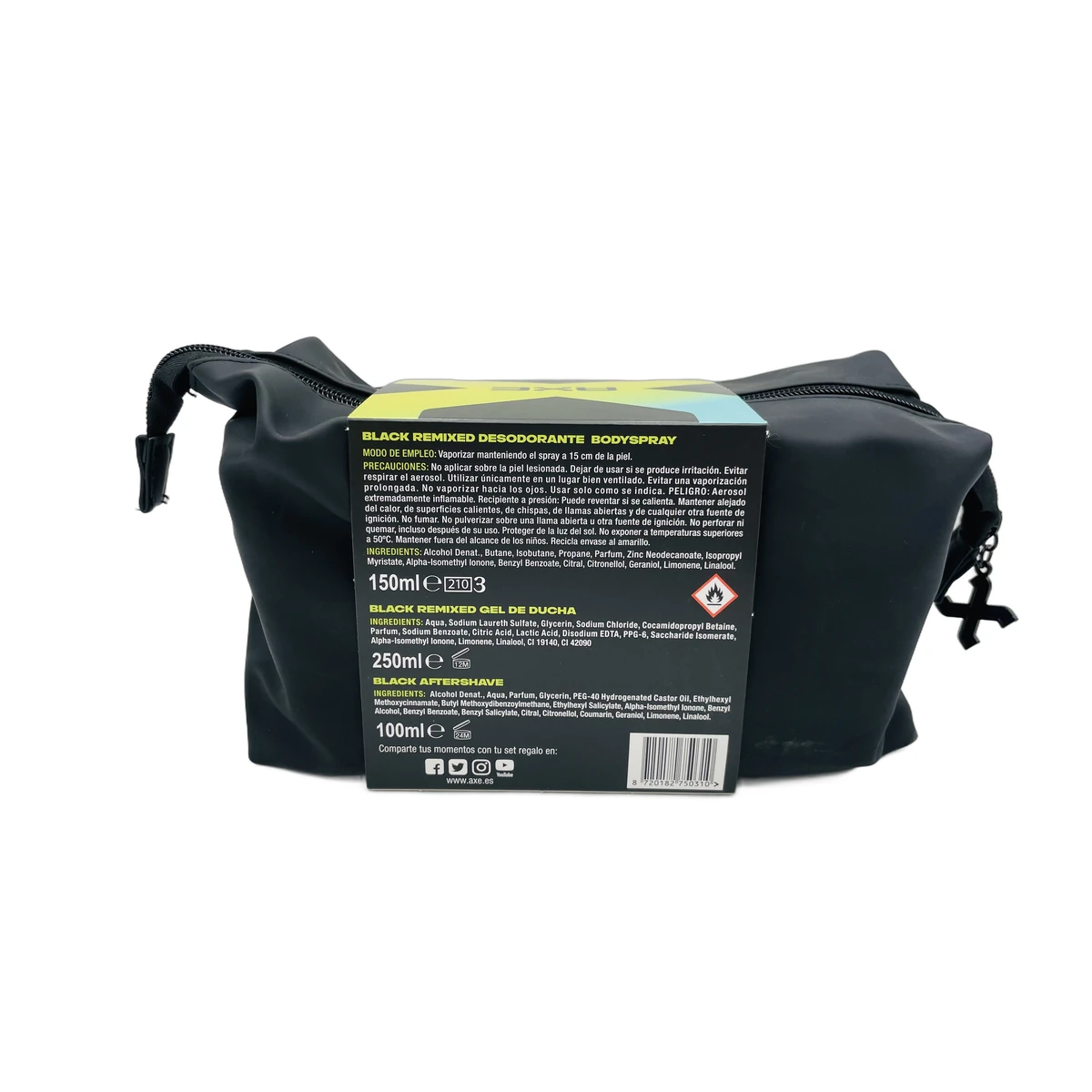 Axe bag Black Remixed shower gel 250ml+after shave 100ml+deo 150ml - Slika 2