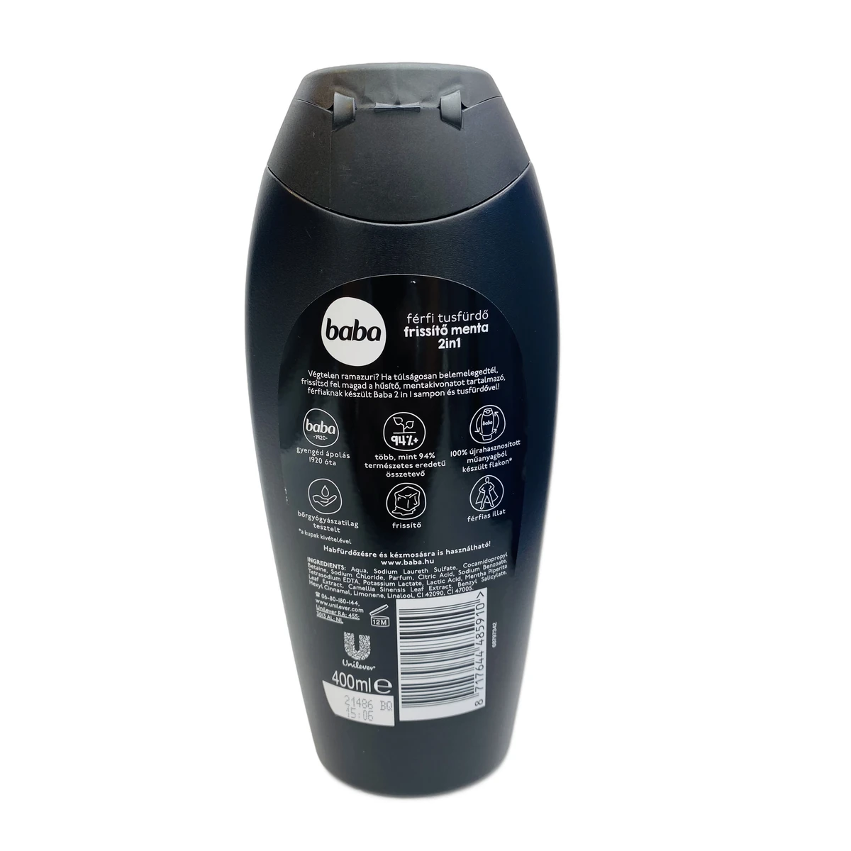Baba shower gel men 400 ml Mint - Slika 2