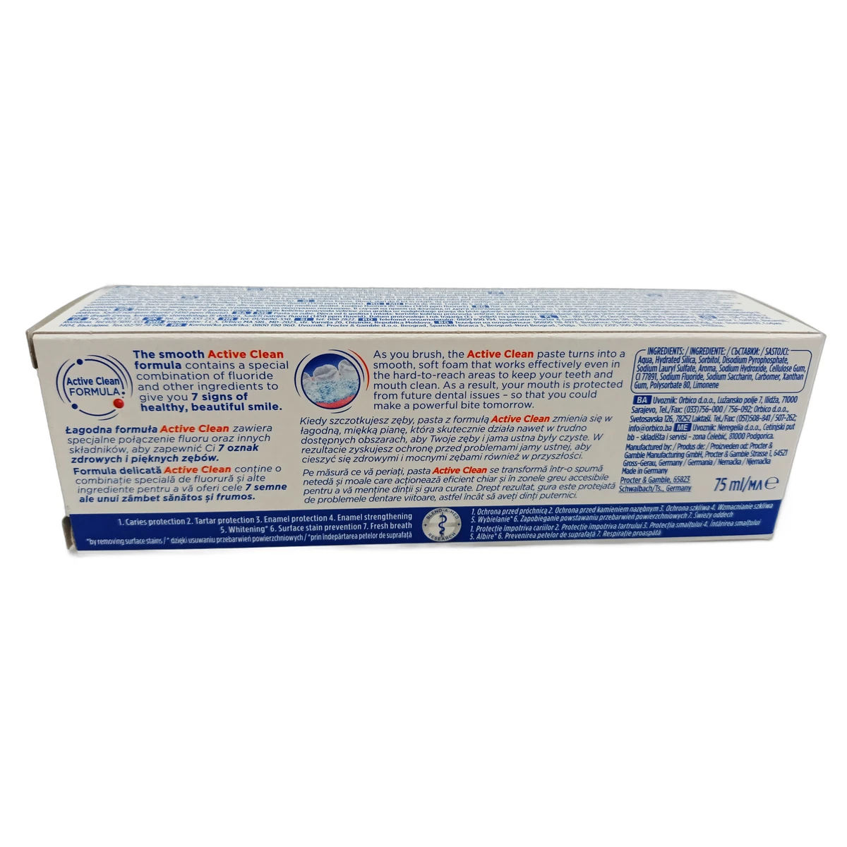 Blend A Med toothpaste 75 ml Complete Protect 7 Crystal White - Slika 2