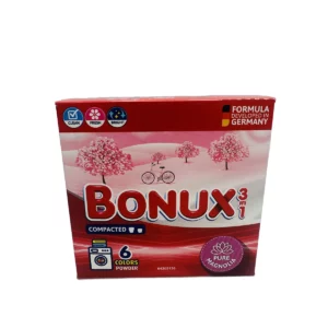 Bonux washing powder box 6 sc 390 g 3in1 Pure Magnolia Colors