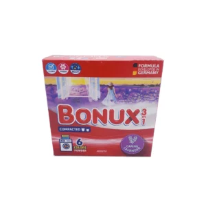Bonux washing powder box automat 6 sc 390 g 3in1 Color Lavender