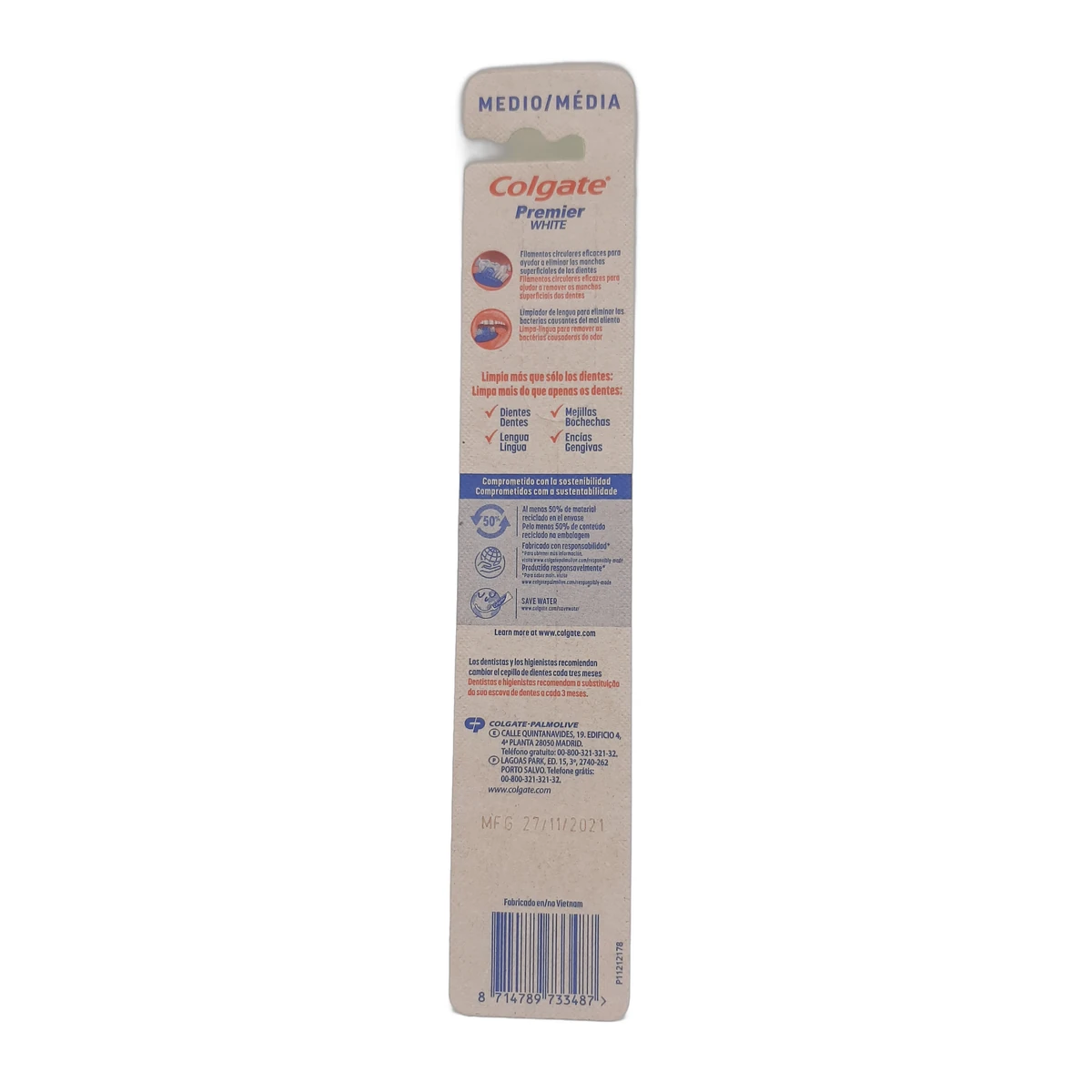Colgate toothbrush Premier White Medium - Slika 2