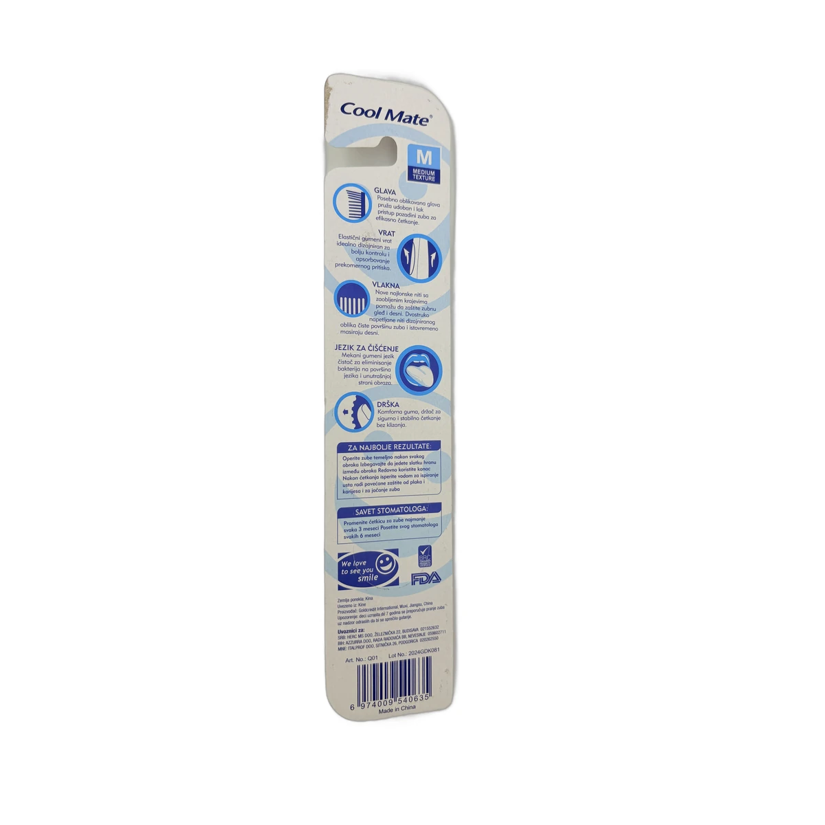 Cool Mate toothbrush White 5X Professional Double Action - Slika 2