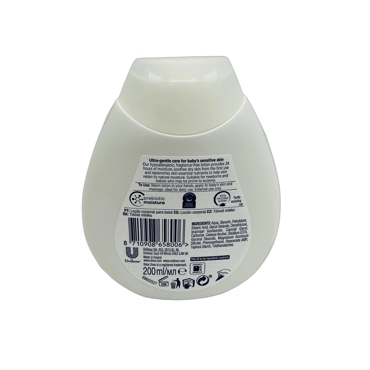 Dove Baby body lotion 200 ml Sensitive Moisture - Slika 2
