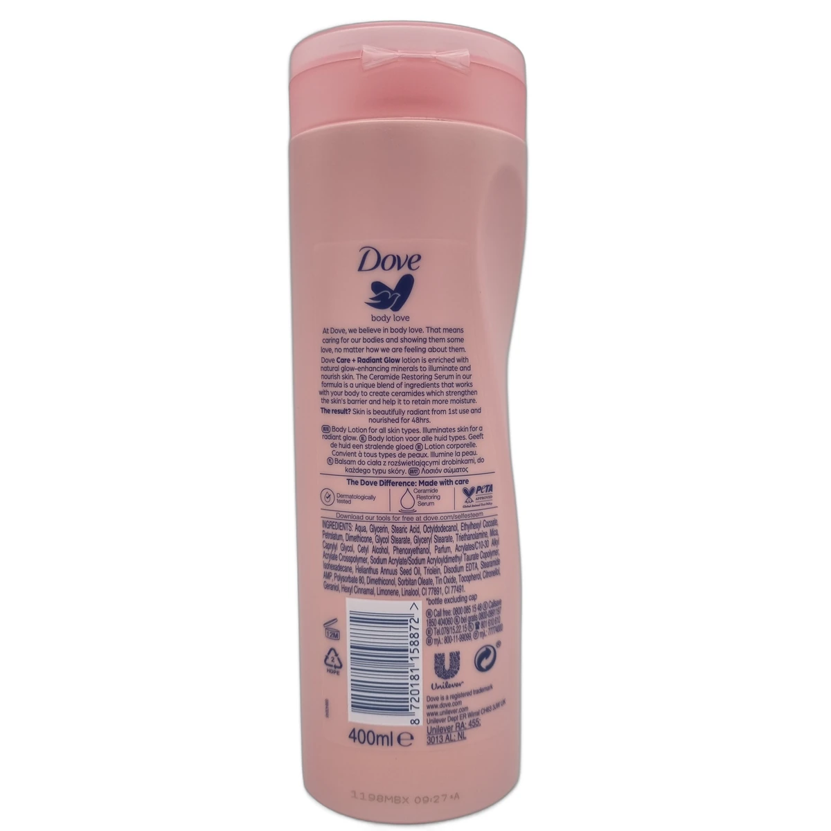 Dove body lotion 400 ml Body Love Care+Radiant Glow - Slika 2