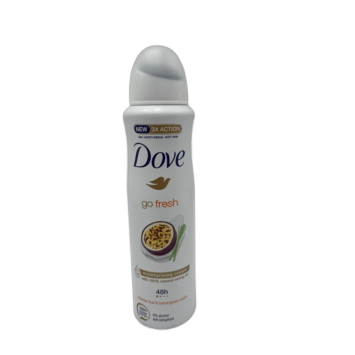 Dove deo 150 ml Go fresh Passion Fruit&Lemongrass Scent 0% Alcohol