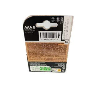 Alternative view of Duracell battery AAA 8 pcs Simply