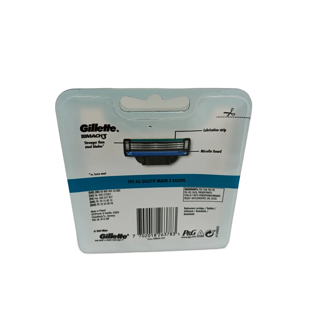 Gillette razor head 8 pcs Mach3 - Slika 2
