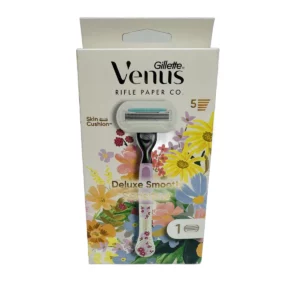 Gillette razor+razor head woman Venus Deluxe Smooth Sensitive/Rifle Paper