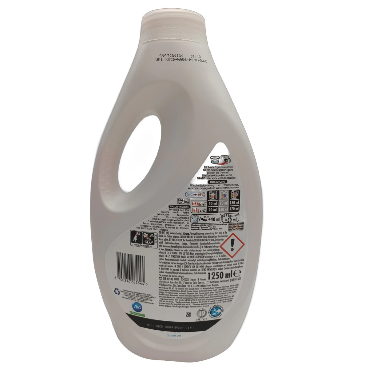 Lenor liquid detergent 25 sc 1,25 l Orangenblüte&Pfirsich - Slika 2