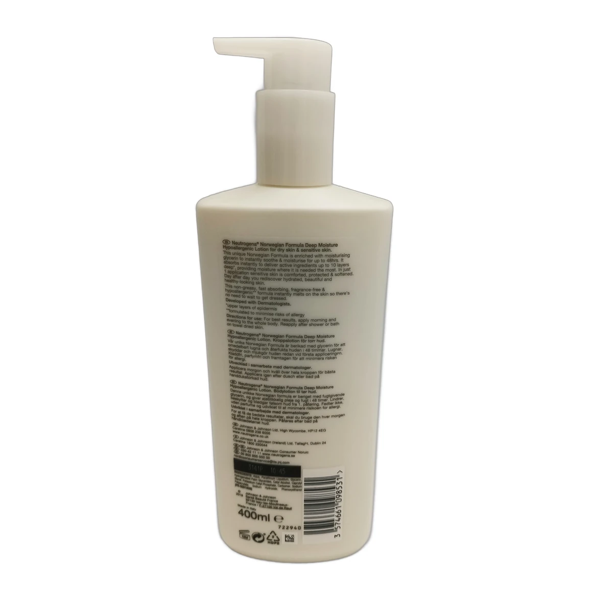 Neutrogena body lotion pump 400 ml Deep Moisture - Slika 2