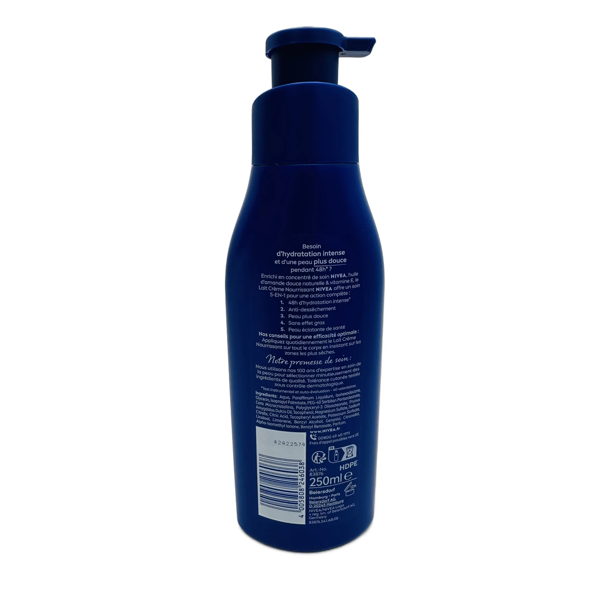 Nivea body milk pump 250 ml Nourishing Cream Milk - Slika 2