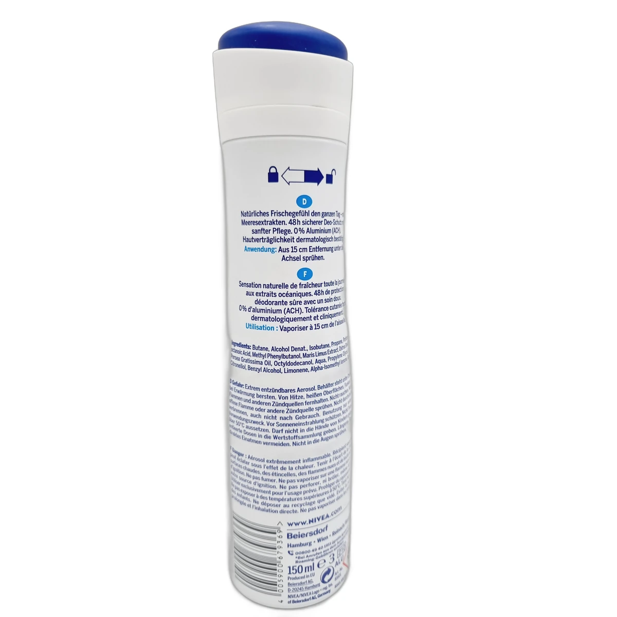Nivea deo 150 ml Fresh Natural 0% Aluminum - Slika 2
