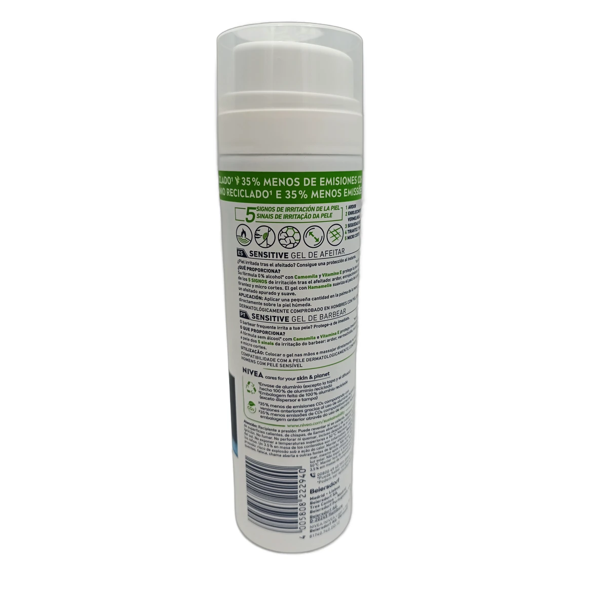 Nivea shaving gel men 200 ml Sensitive - Slika 2