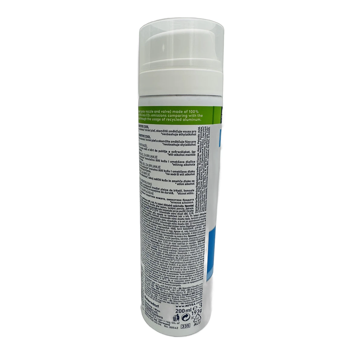 Nivea shaving gel men 200 ml Sensitive Cooling - Slika 2