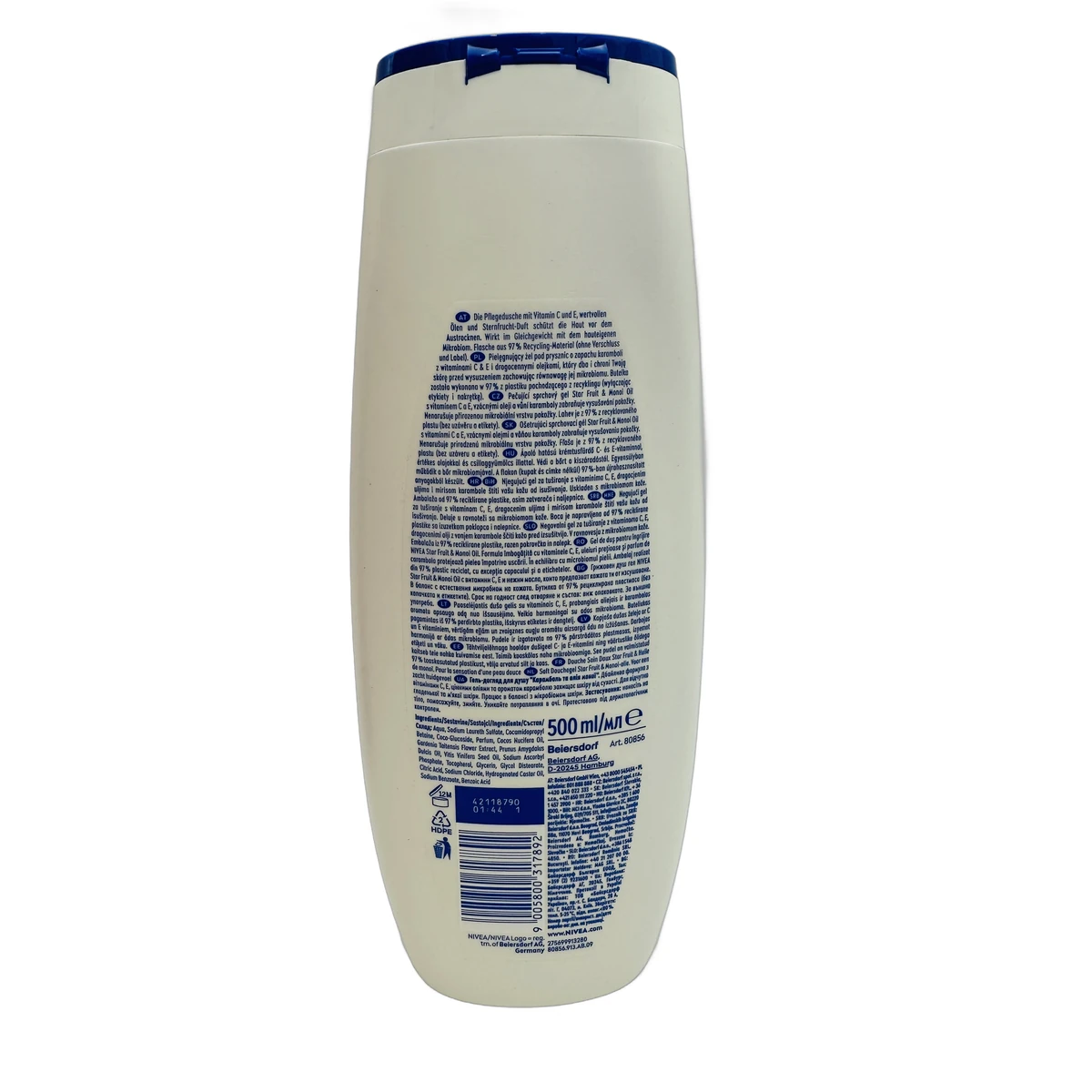 Nivea shower gel 500 ml Star Fruit&Monoi Oil - Slika 2