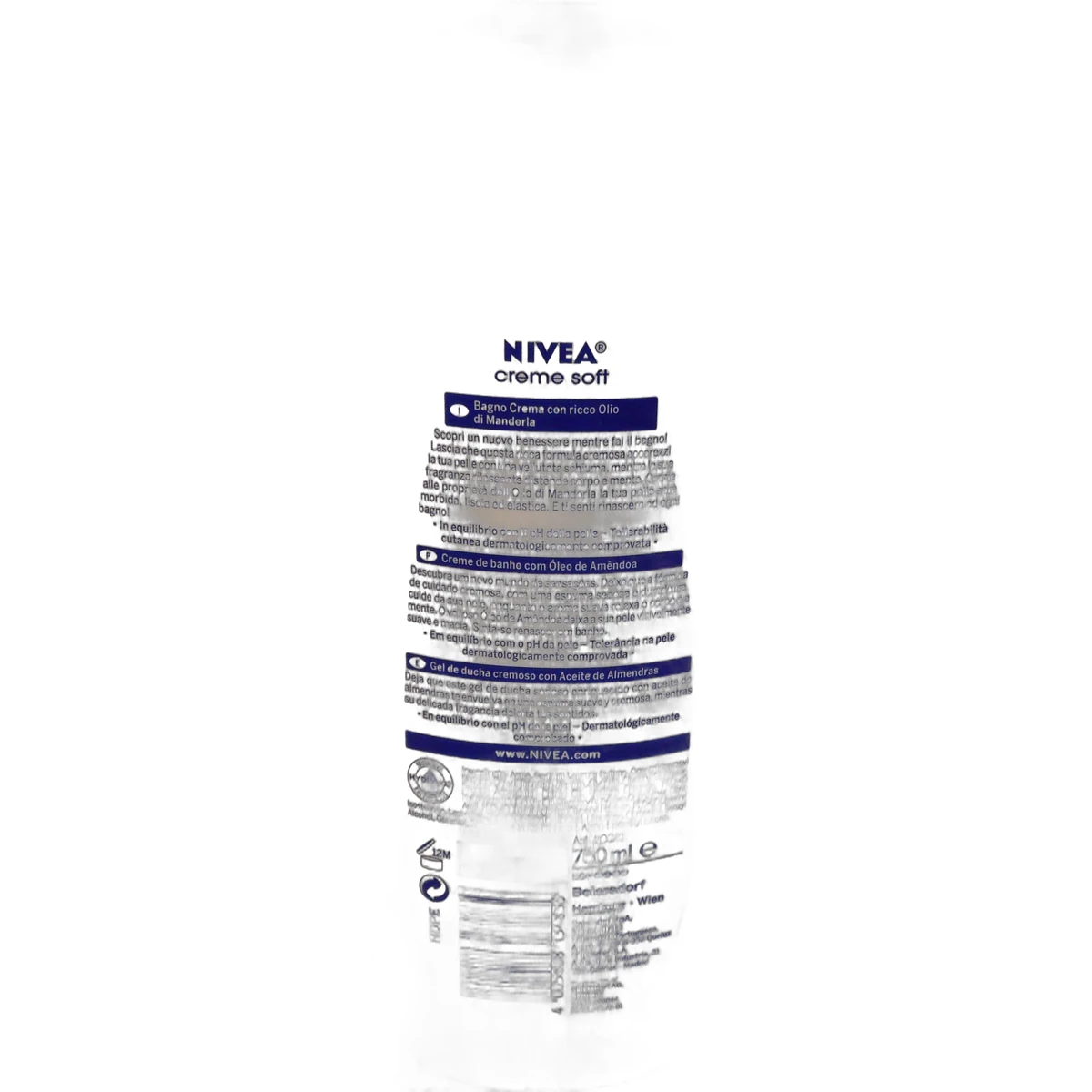 Nivea shower gel 750 ml Cream Soft - Slika 2