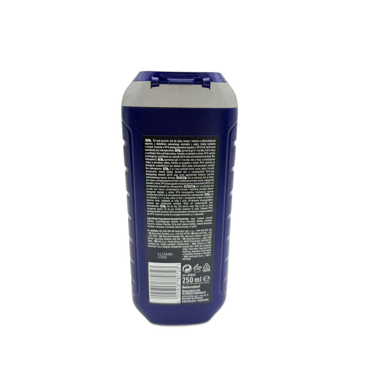 Nivea shower gel man 250 ml Energy Fresh Effect - Slika 2