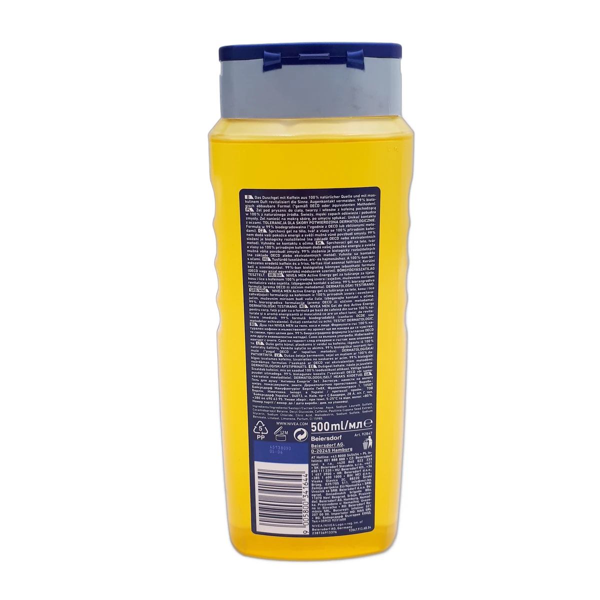 Nivea shower gel men 500 ml Active Energy - Slika 2