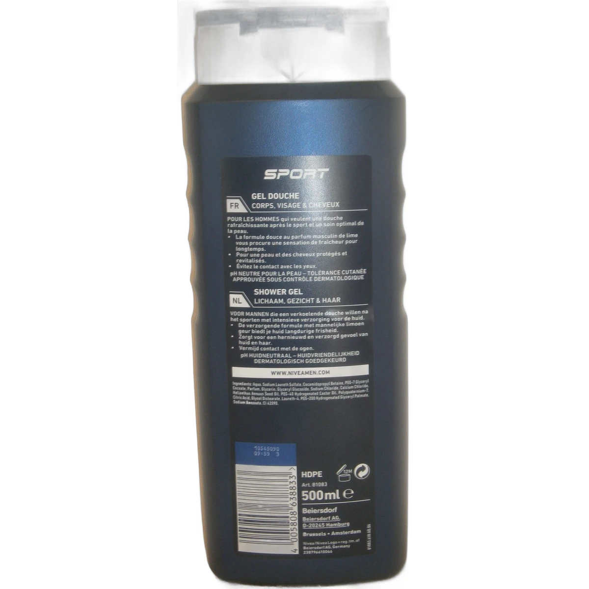 Nivea shower gel men 500 ml Sport - Slika 2