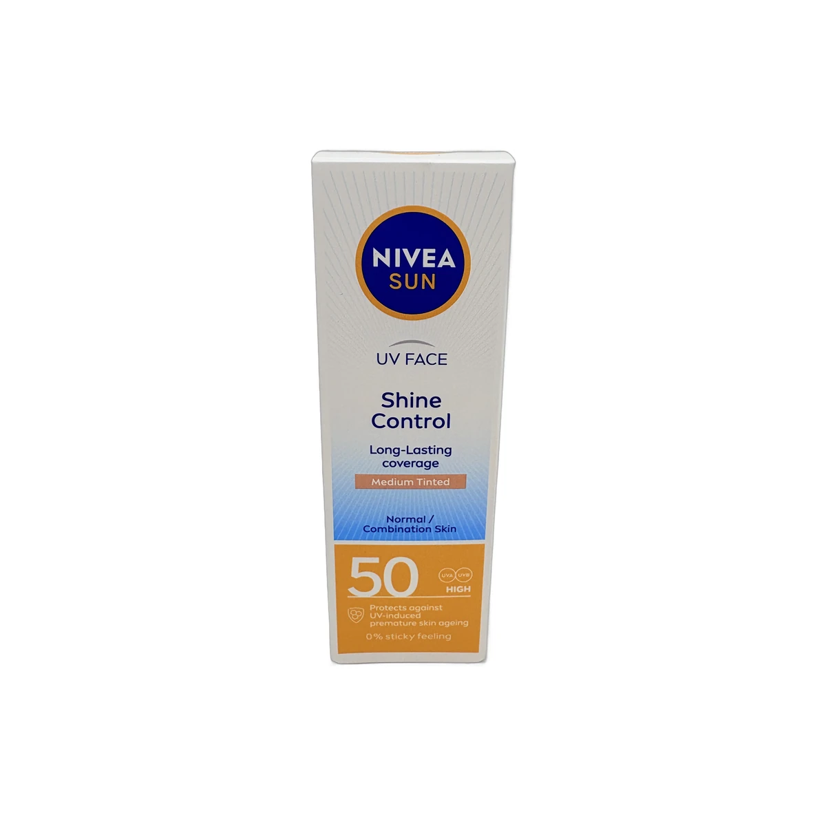 Nivea Sun Face Cream Shine Control Shade Medium Tint SPF50 50ml