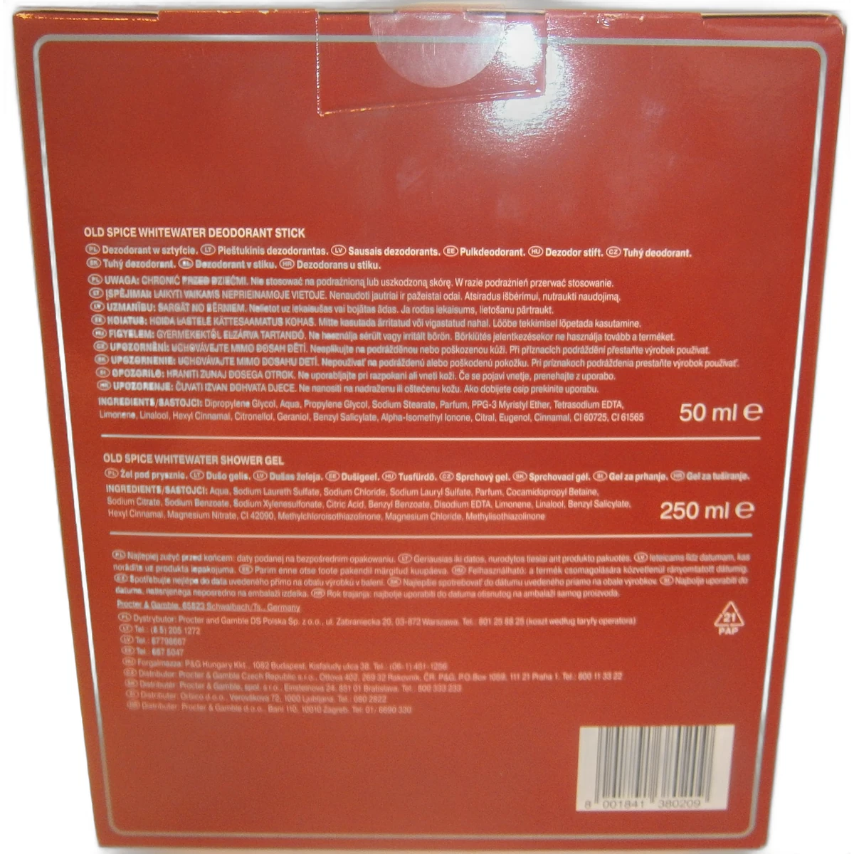 Old Spice gift set Whitewater shower gel 250 ml+stick 50 ml - Slika 2