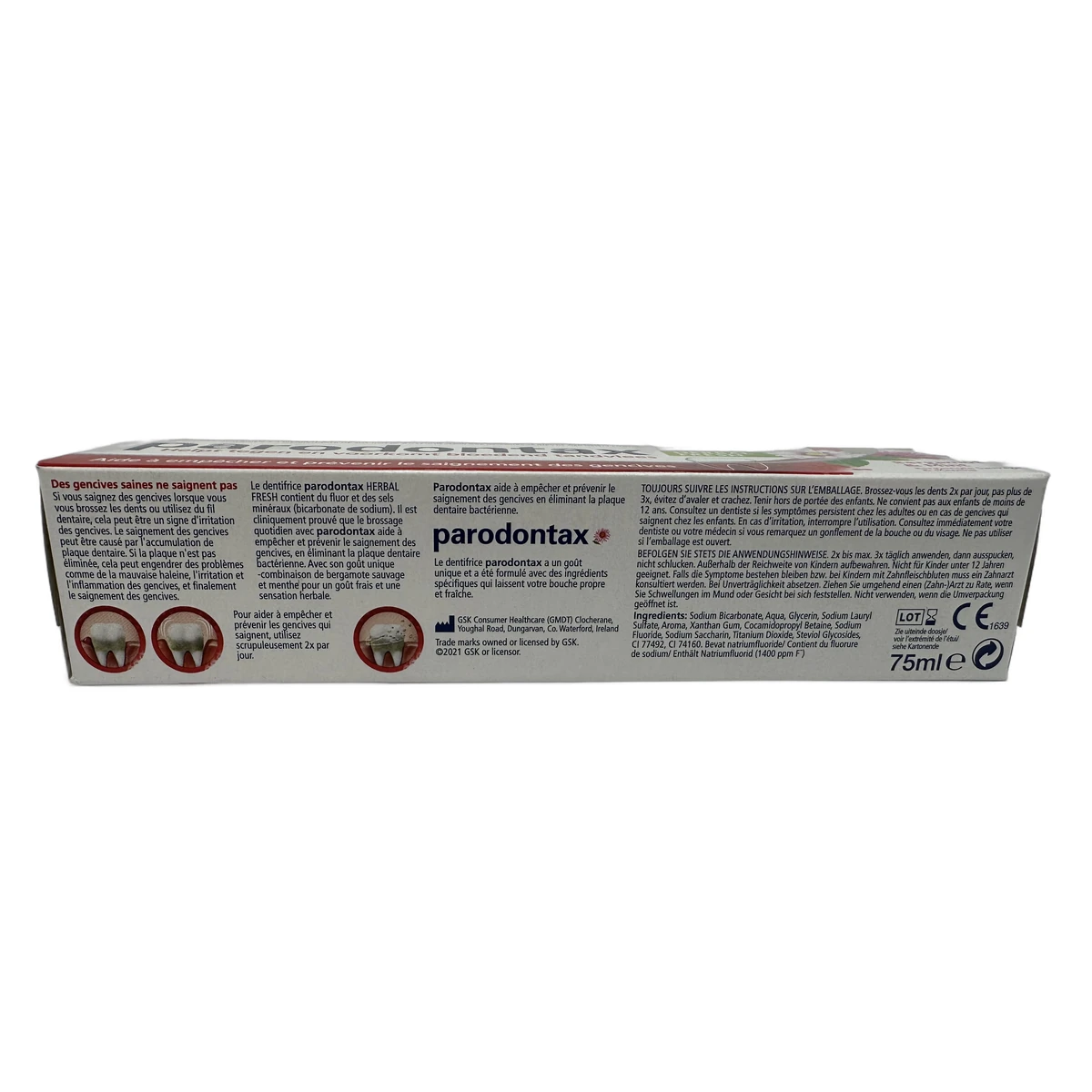 Parodontax toothpaste 75 ml Herbal Fresh - Slika 2