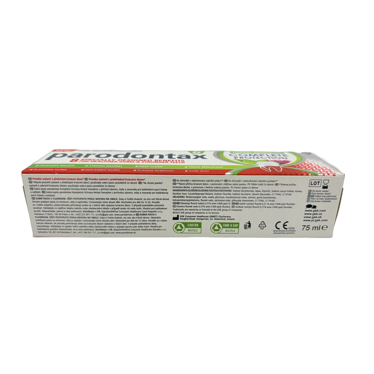 Parodontax toothpaste 75 ml Herbal Sensation - Slika 2