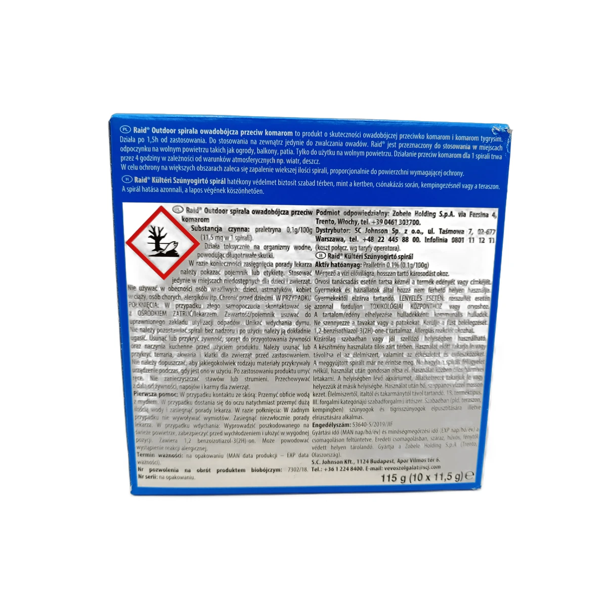 Raid moscito spiral 10 pcs - Slika 2