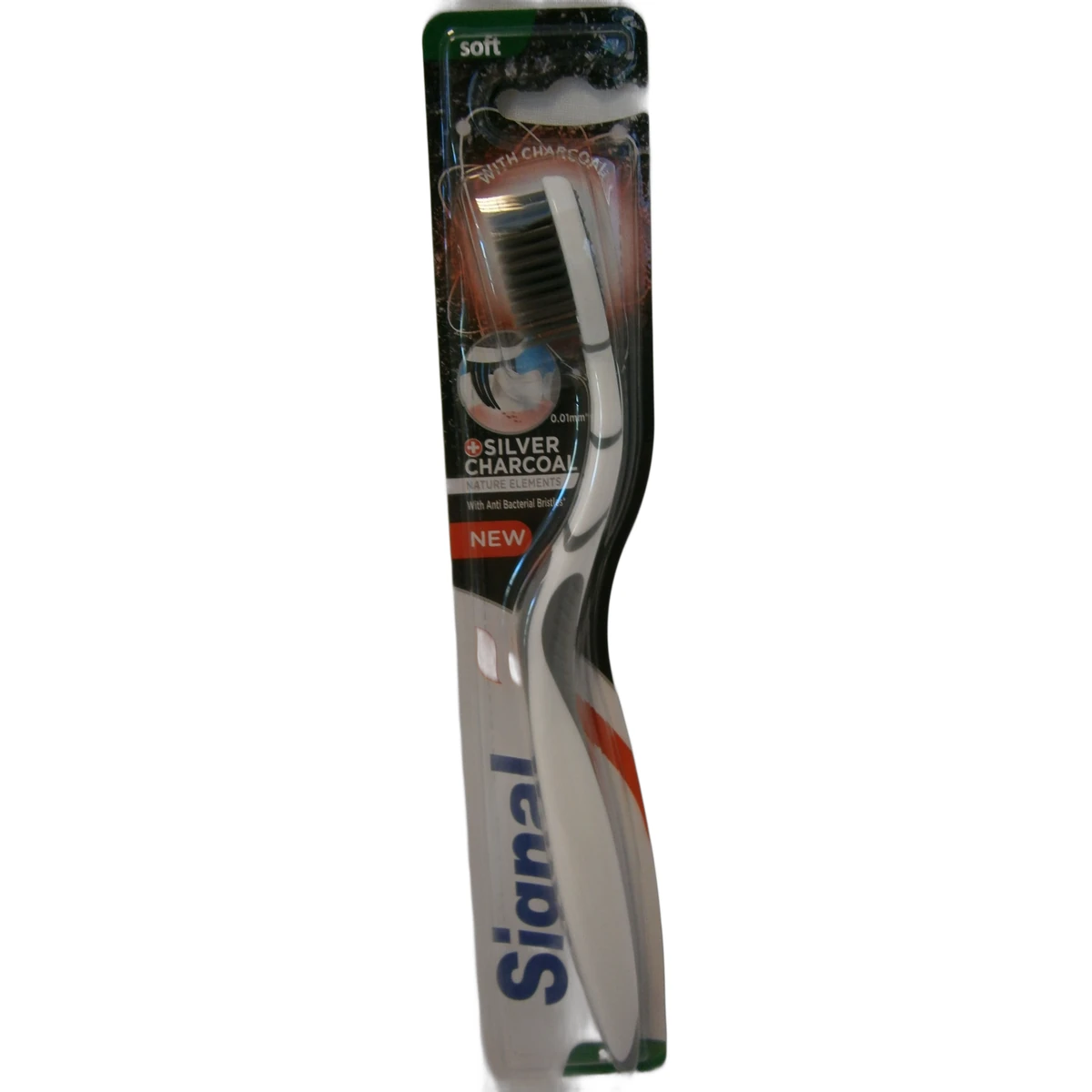 Signal toothbrush Nature Elements Silver Charcoal Soft