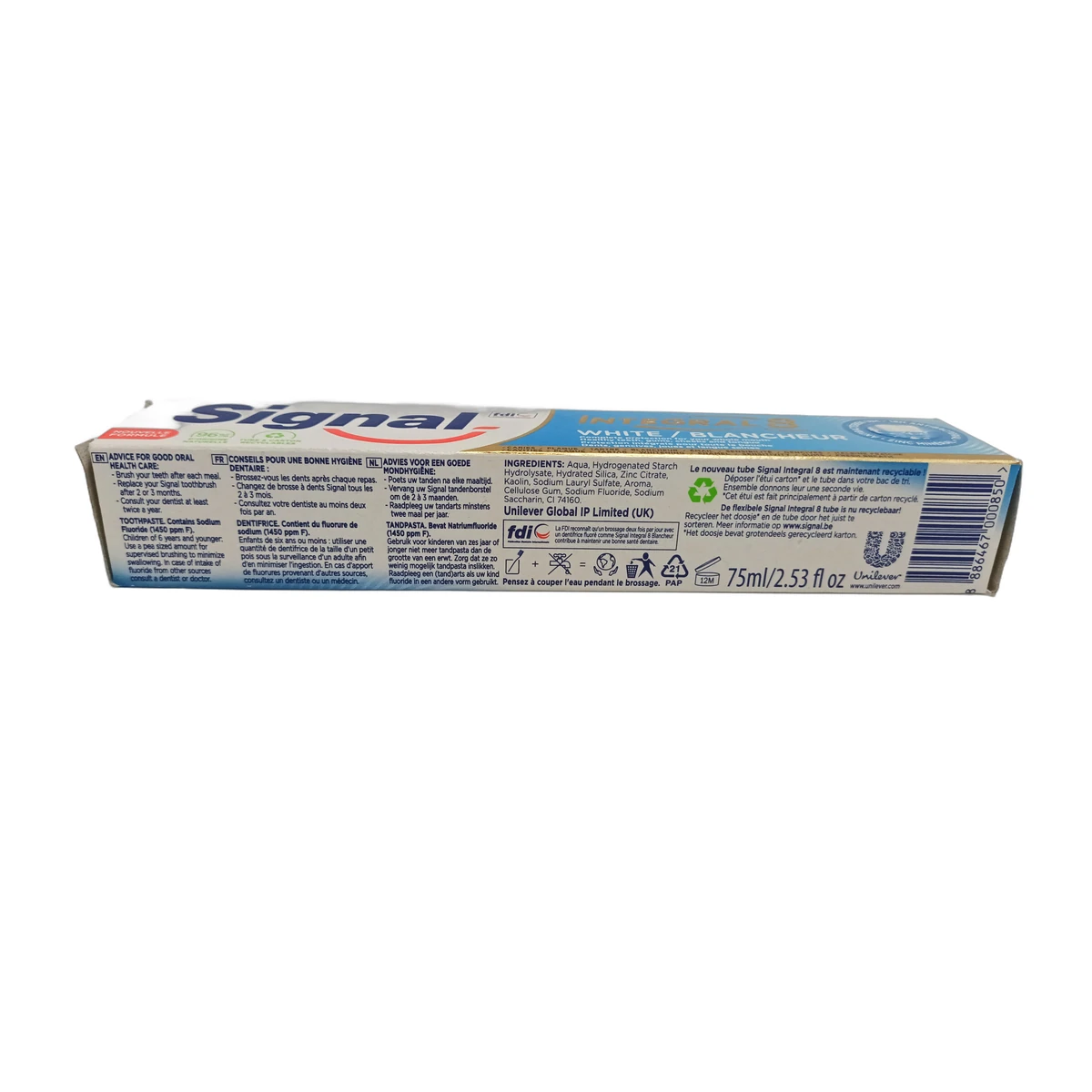 Signal toothpaste 75 ml Integral 8 White - Slika 2