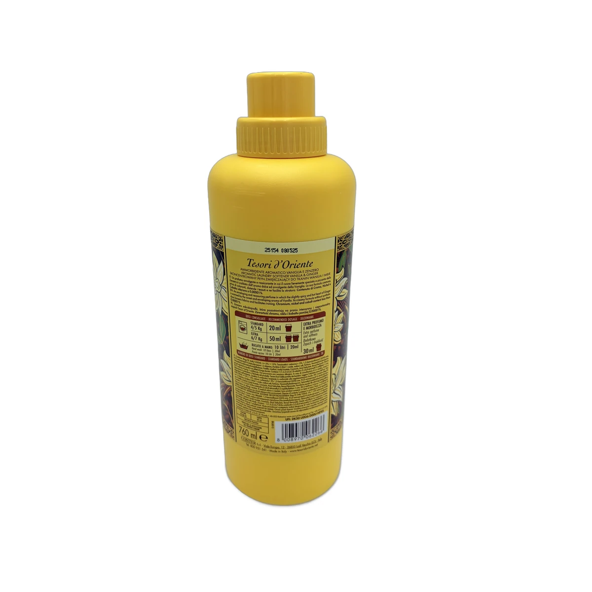 Tesori D'Oriente softener concentrate 38 sc 760 ml Vaniglia e Zenzero - Slika 2