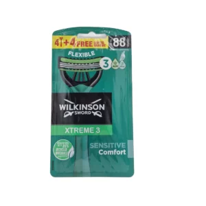 Wilkinson disposable razor men 4+4 pcs Flexible XTREME 3 Sensitive Comfort