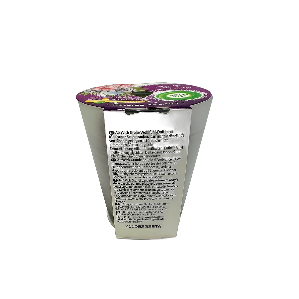 Air Wick scented candle 220 g Berry Magic/Winter Berry - Slika 2