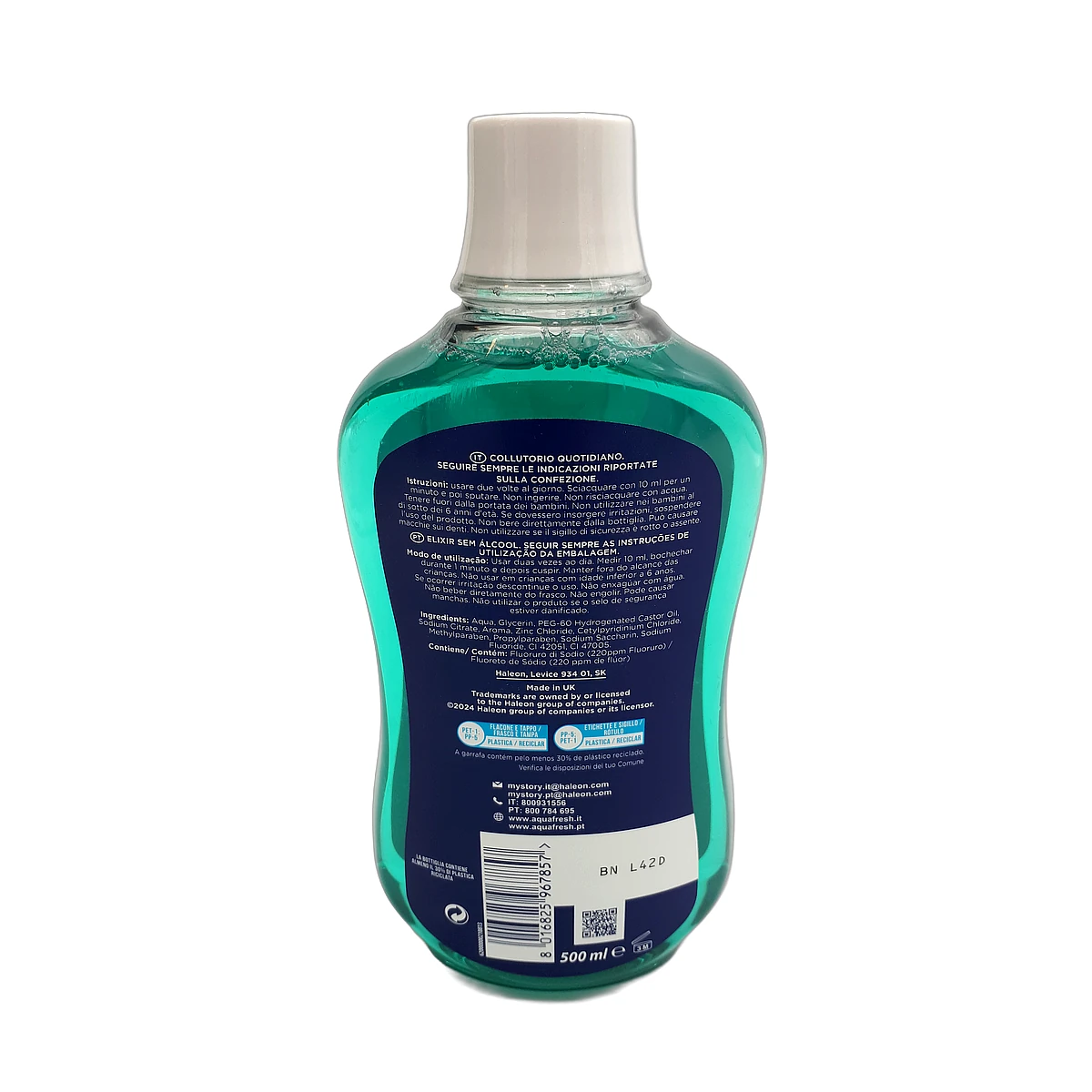 Aquafresh mouthwash 500 ml Intense Clean Energy Fresh - Slika 2