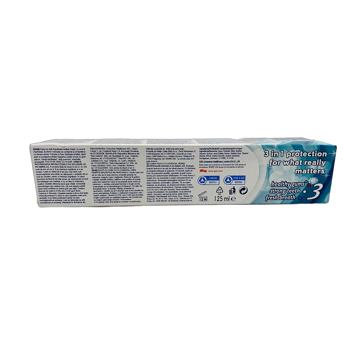 Aquafresh toothpaste 125 ml Active Fresh - Slika 2