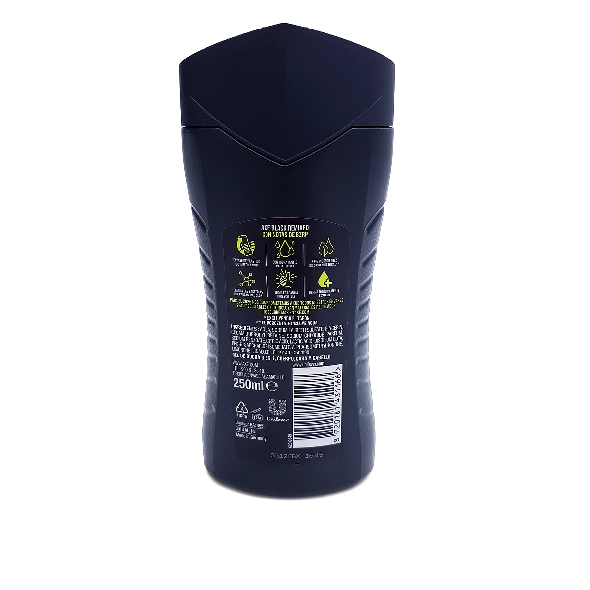 Axe shower gel 250 ml Black Remixed - Slika 2