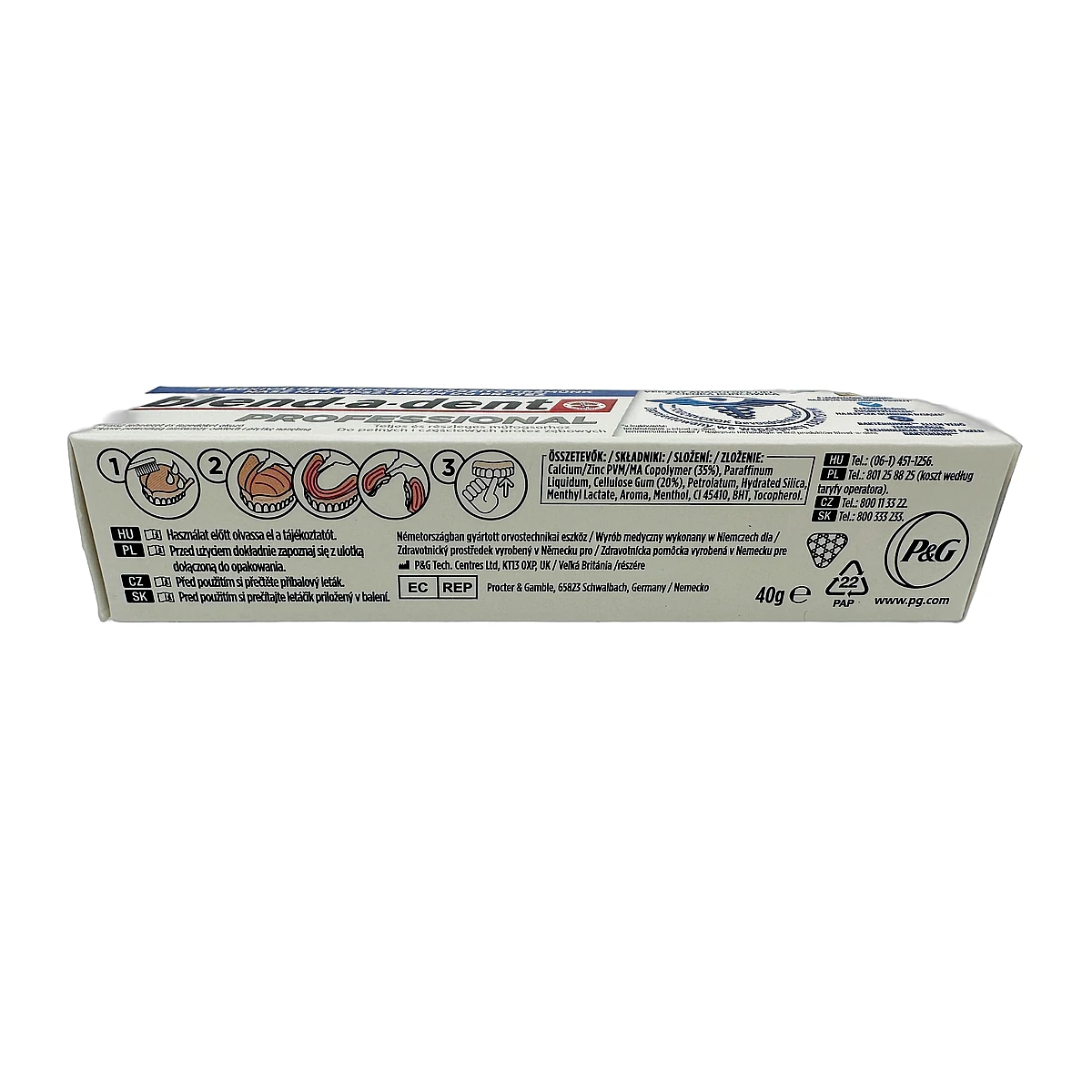 Blend A Dent adhesive dental cream 40 g Professional - Slika 2