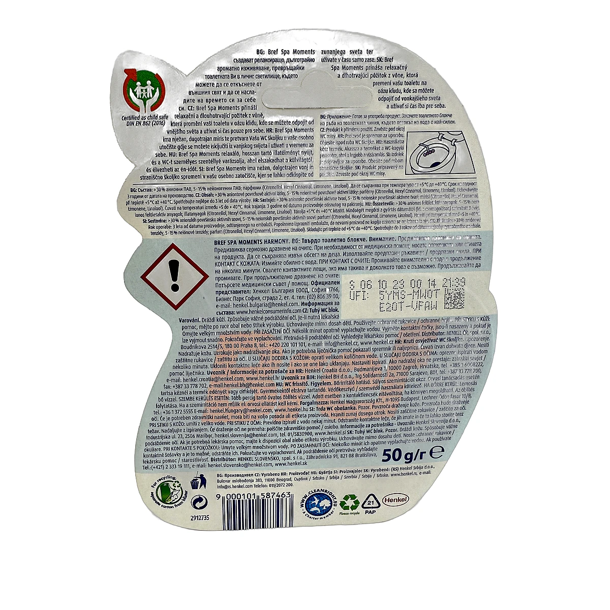 Bref toilet freshener 50 g Spa Moments Harmony - Slika 2