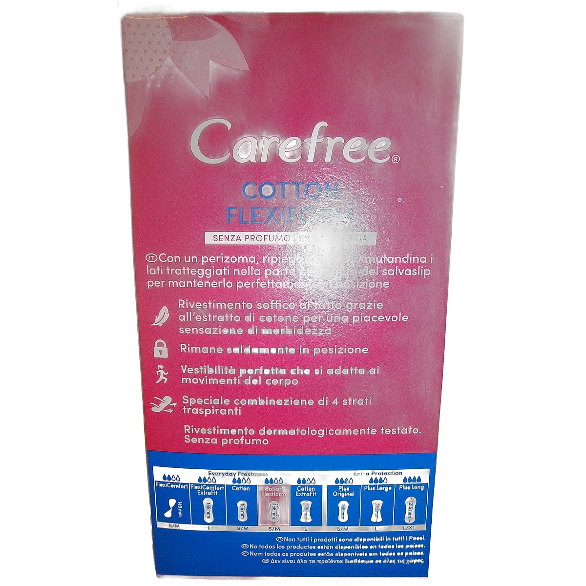 Carefree pantyliners 30 pcs Cotton Flexiform - Slika 2