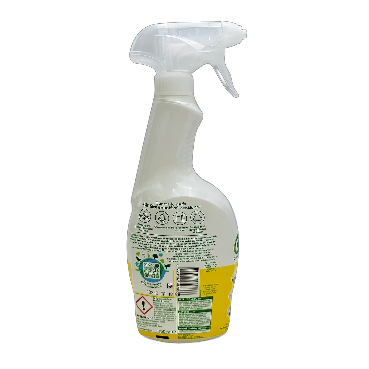 Cif cleaner pump 650 ml Green Lemon Kitchen - Slika 2