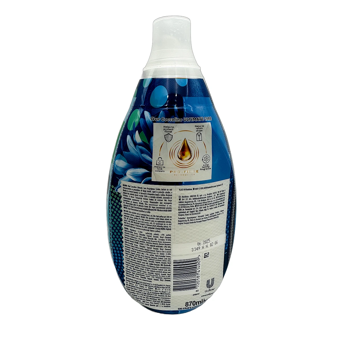 Coccolino softener concentrate 58 sc 870 ml Fresh Sky - Slika 2