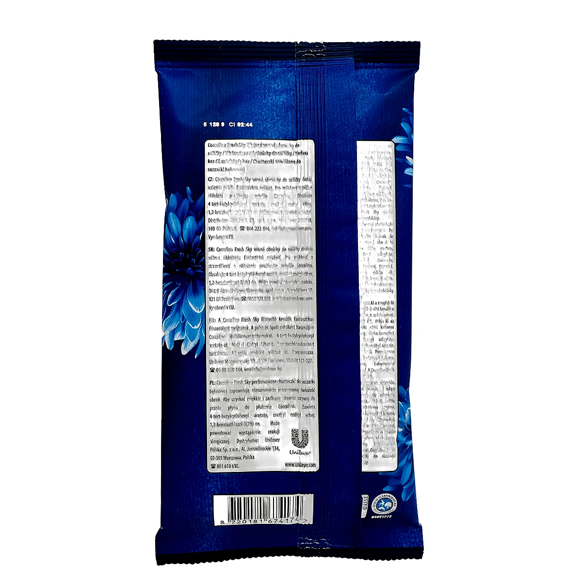 Coccolino wet fragrance wipes for dryer 20 pcs Fresh Sky - Slika 2