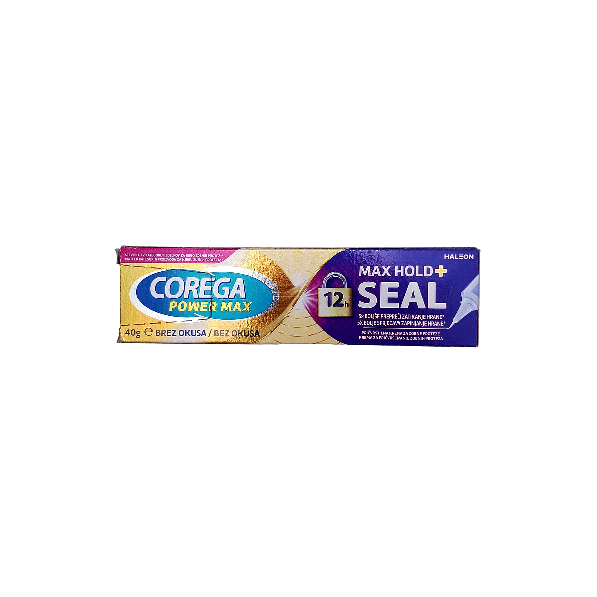 Corega adhesive dental cream 40 g Power Max Unflavoured