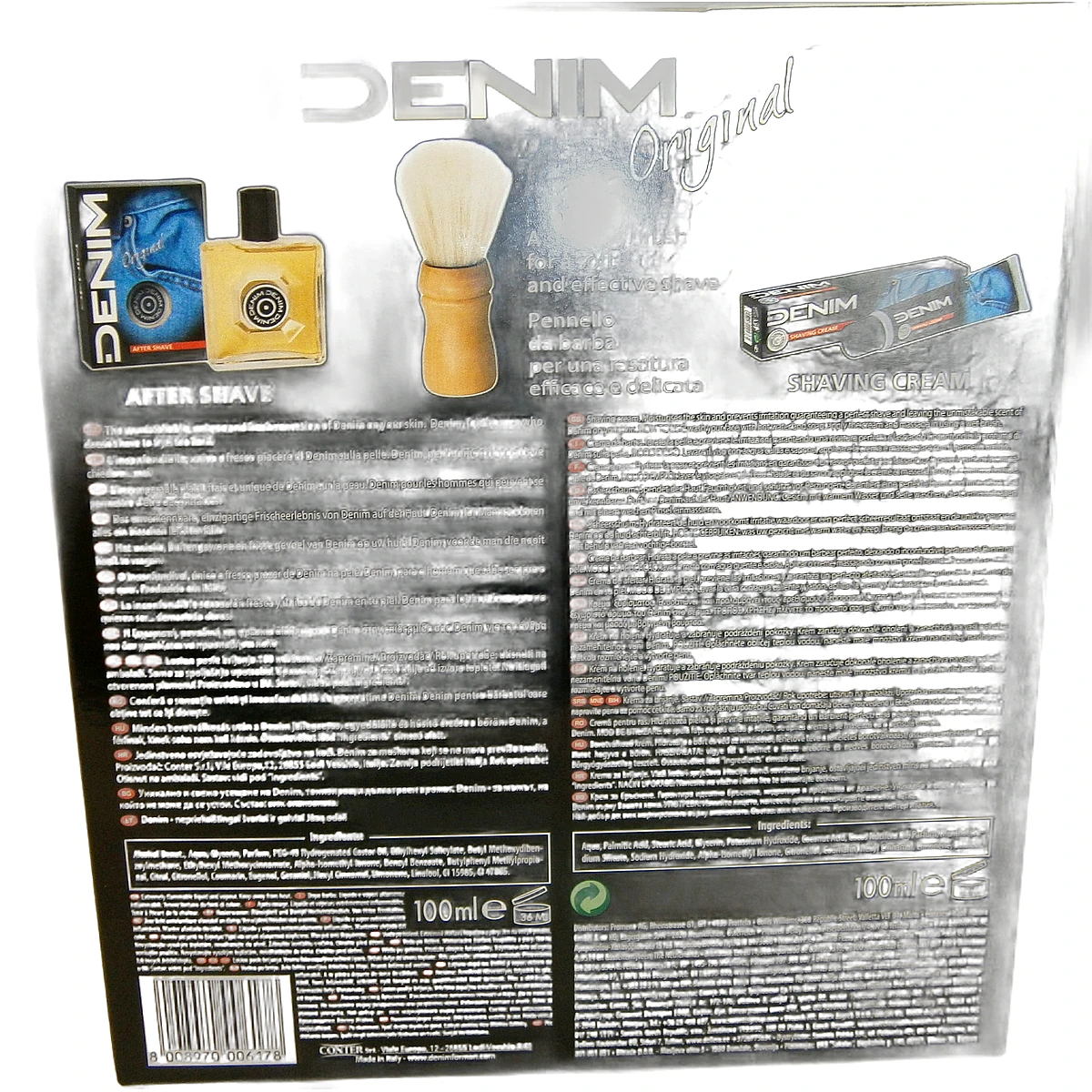 Denim set Original After shave 100ml+shaving cream 100 ml+brush - Slika 2