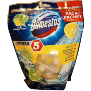 Domestos toilet freshener 5x55 g Power 5 Lime
