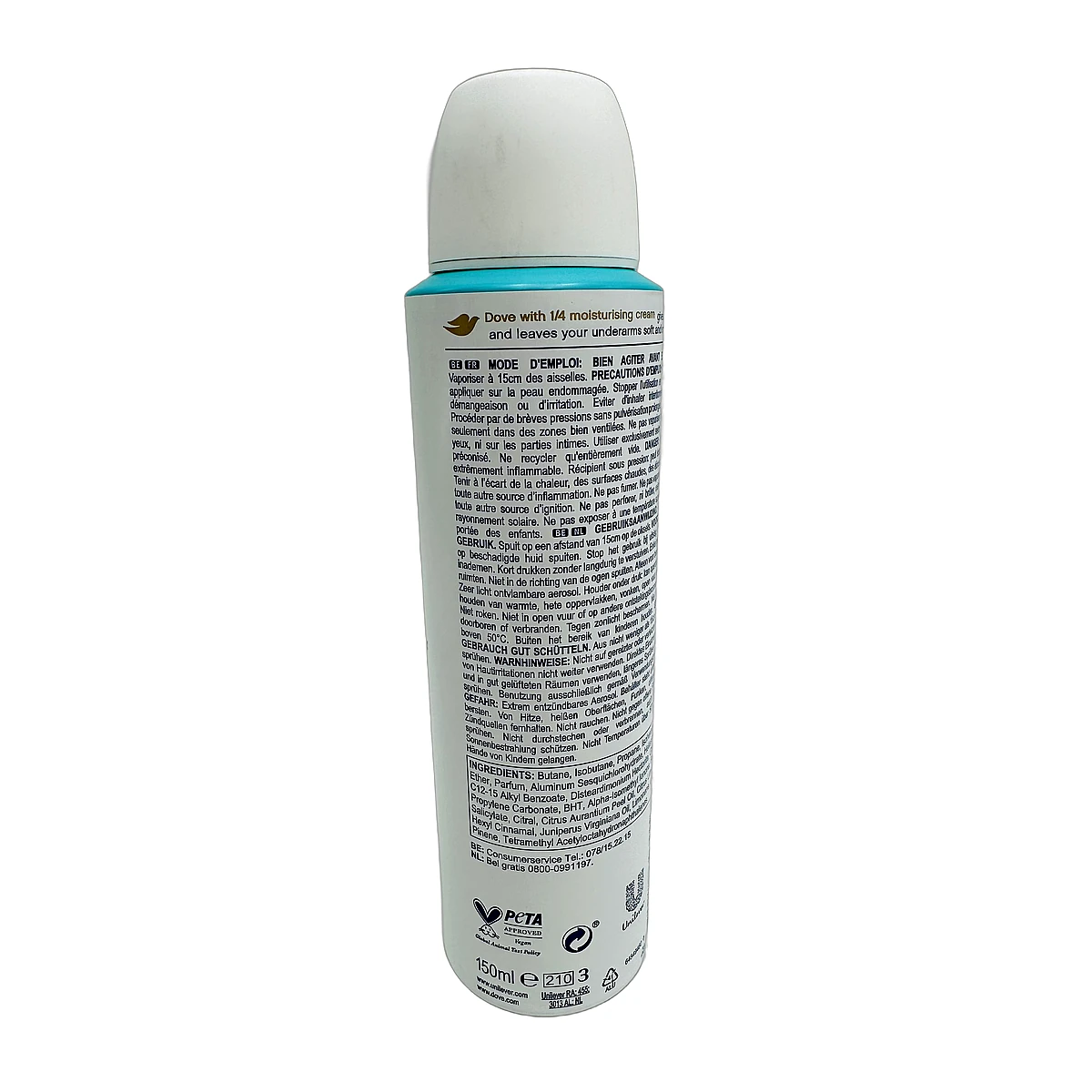 Dove deo 150 ml Fresh Care 0% Alcohol - Slika 2