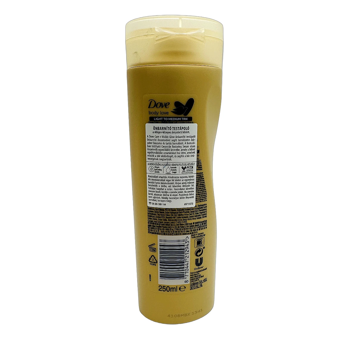 Dove self-tan lotion 250 ml Visible Glow Medium - Slika 2